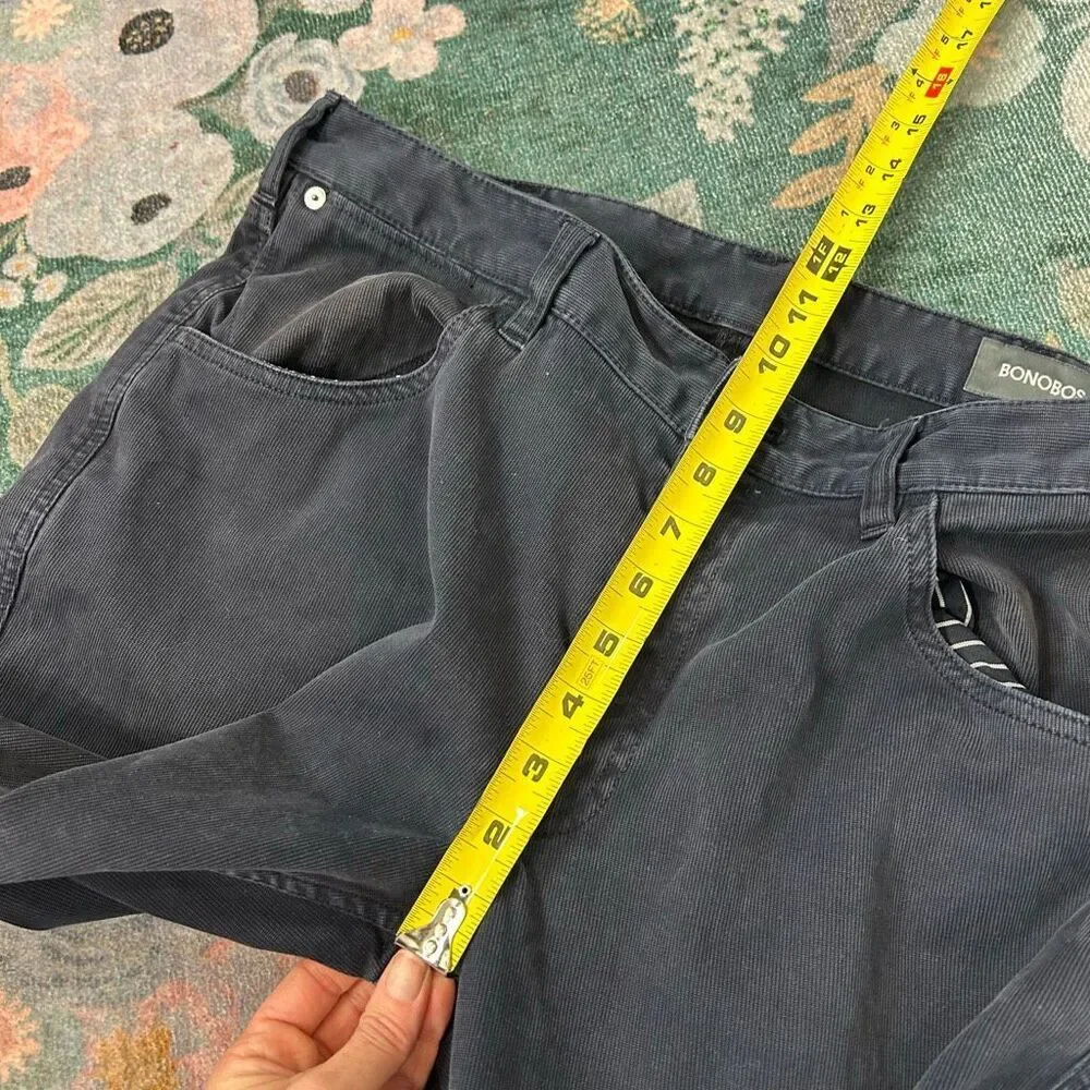 Bonobos Jeans Mens 34/30 navy blue Slim Straight Leg Cotton Blend Denim pants